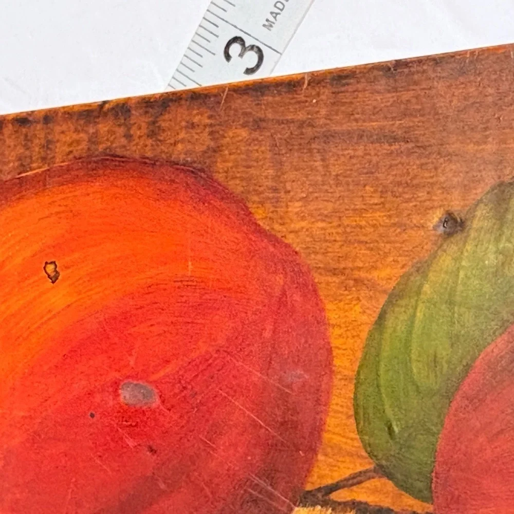 Vintage Hand Painted Wood Cutting Board